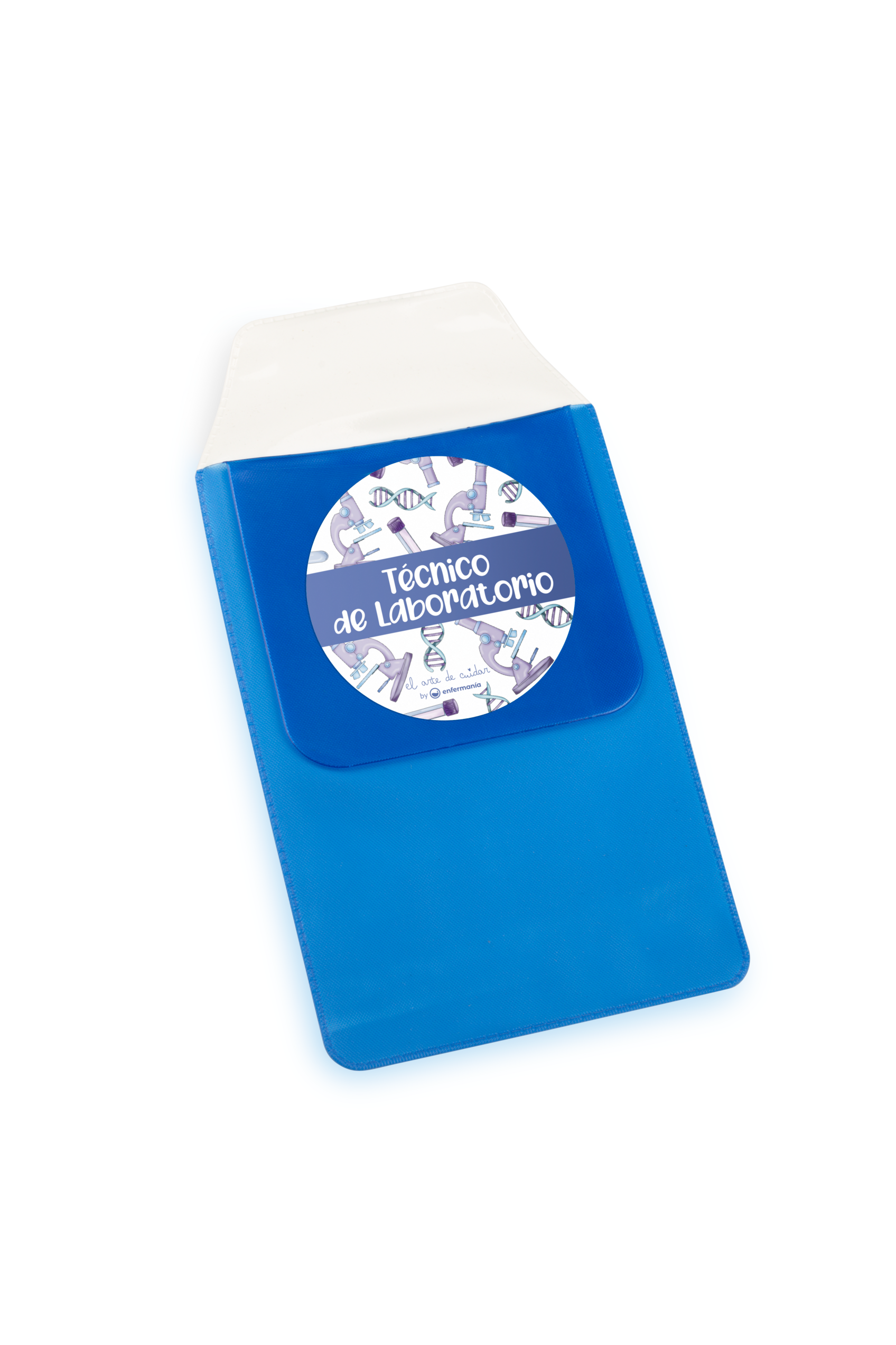 Enfermania protège-poche stylos labo bleu plastique