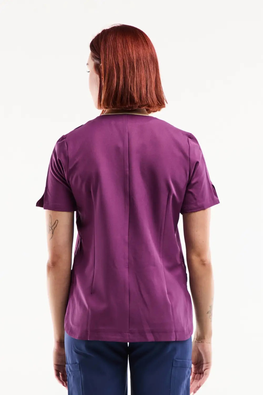 Aelin Serena Blouse Médicale Femme Violet stretch