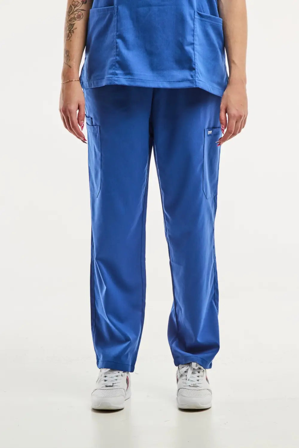 Aelin EMMA Tenue médicale femme bleu roi stretch