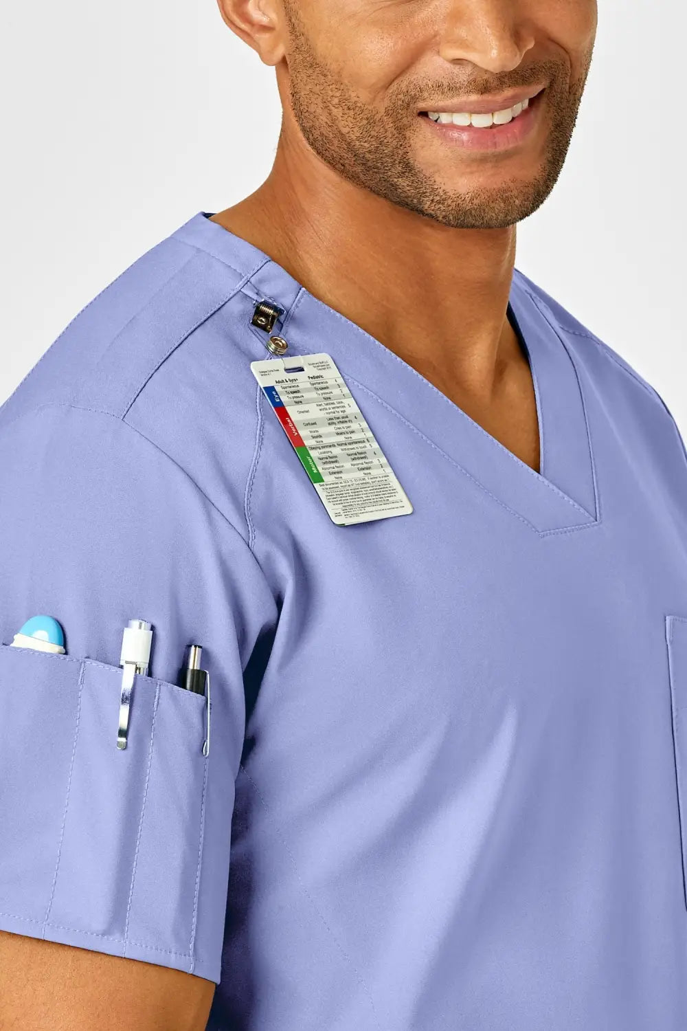 Aelin LUCA W123 tenue médicale homme bleu ciel