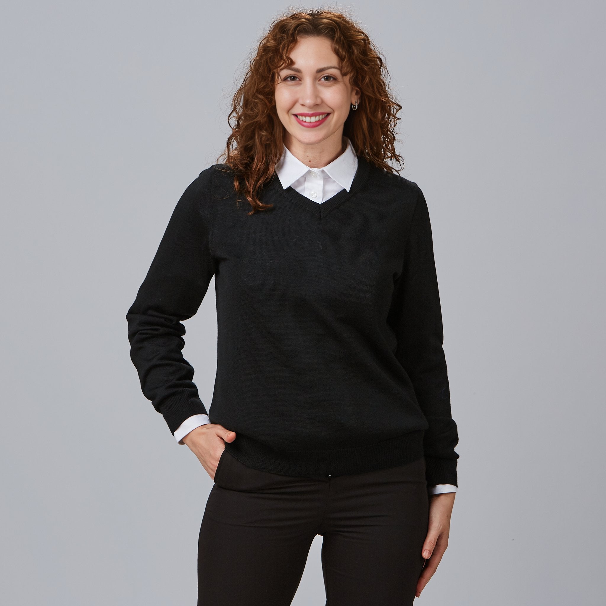 Gary's Knit Woman's Jersey pull femme noir M