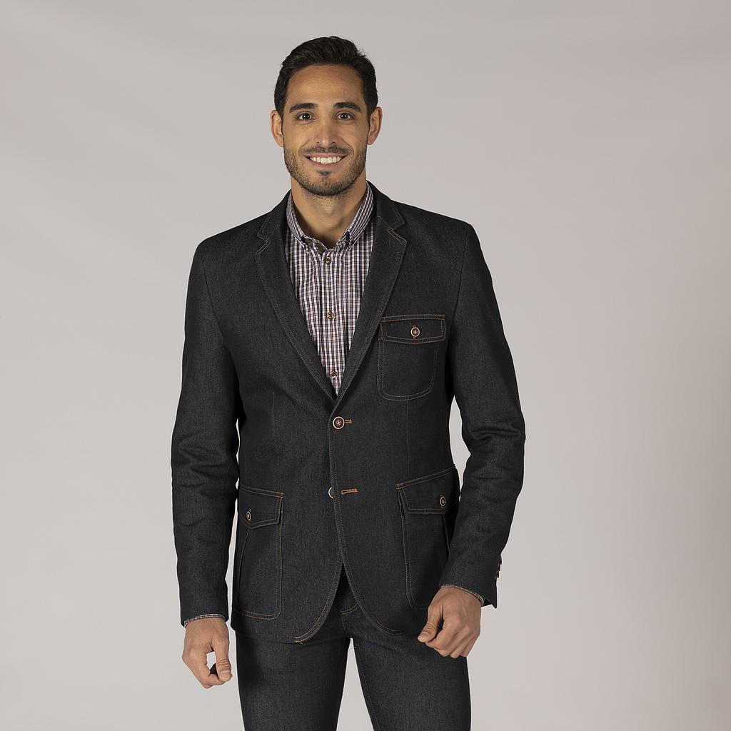 Gary's Blazer Man 2 boutons Slim Fit veste vaquero marino