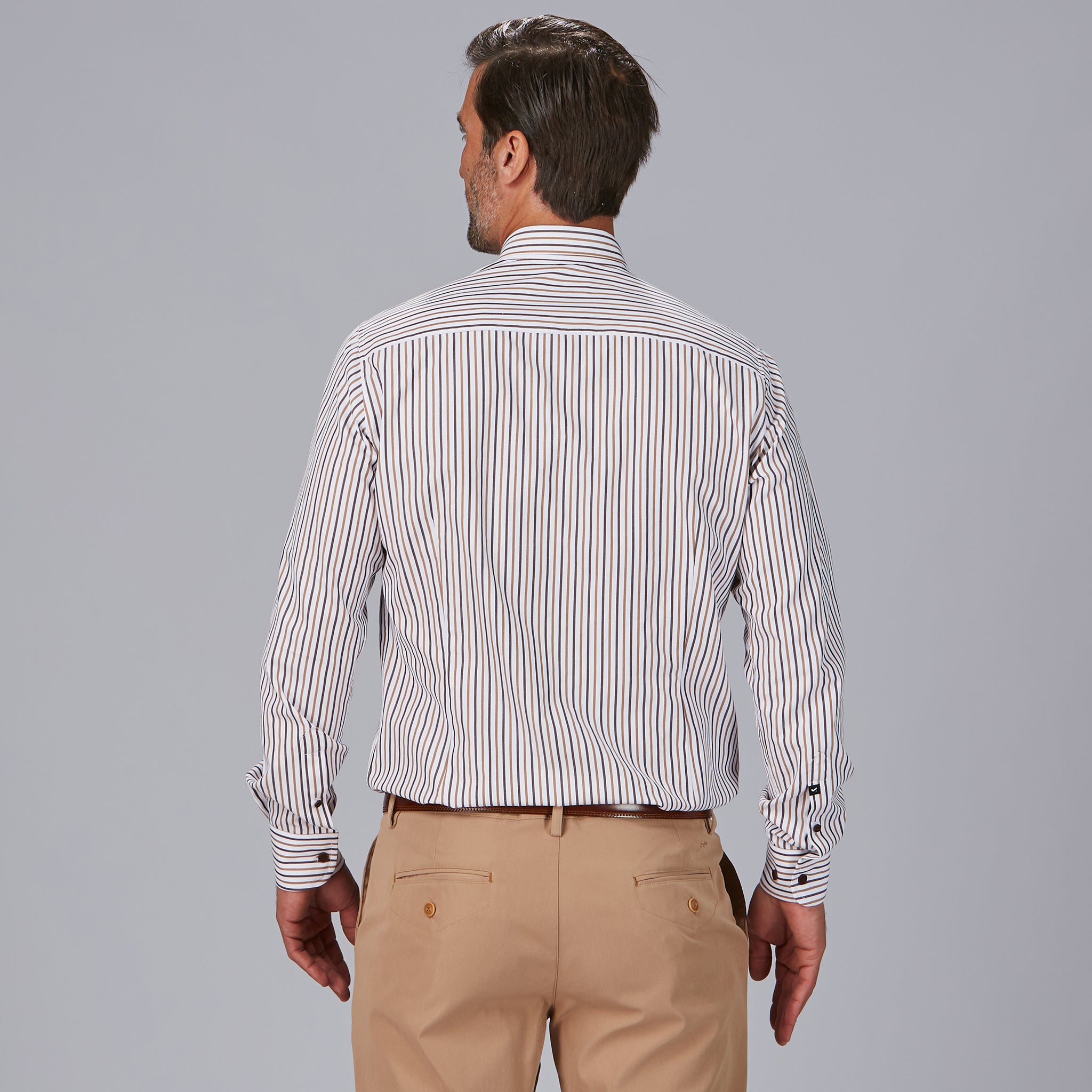 Chemise Gary's Alessandro rayée homme bleu marine M