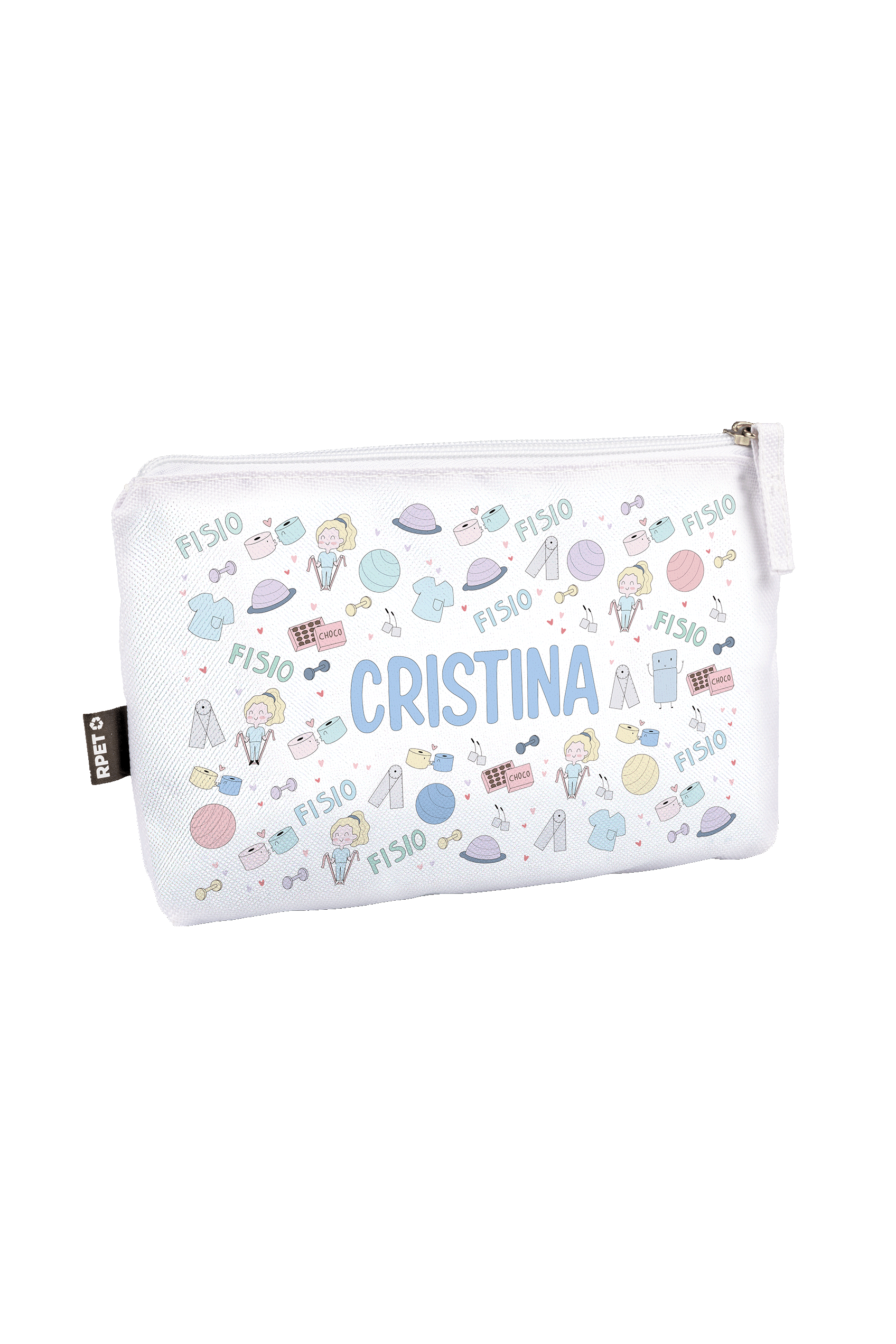 Enfermania Fisio Pastel trousse personnalisable polyester recyclé