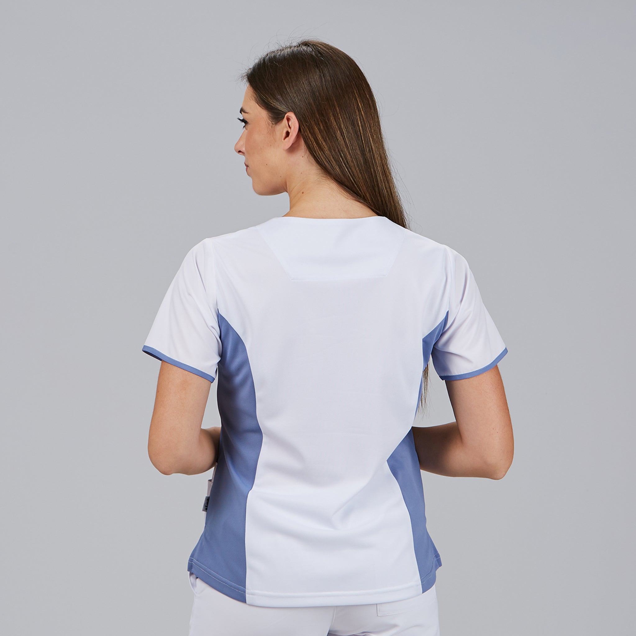 Gary's Cleo blouse médicale femme col V bleu clair