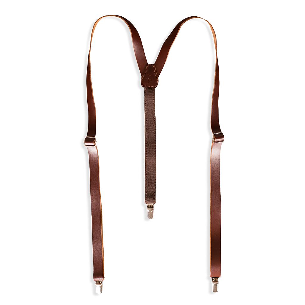 Gary's Add-Ons Braces 20mm bretelles cuir marron taille unique