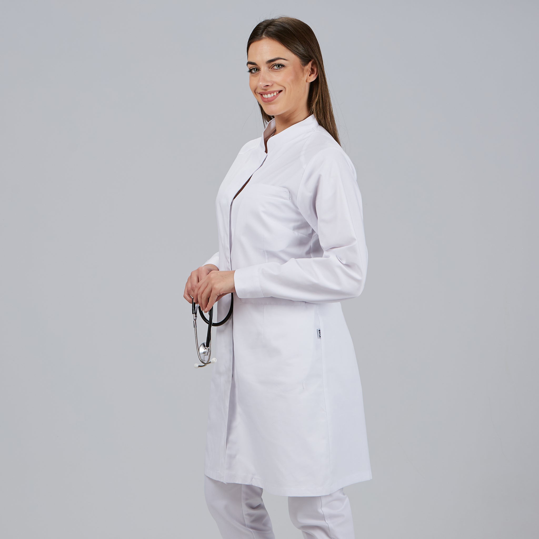GARY'S Julia blouse médicale femme blanche coton