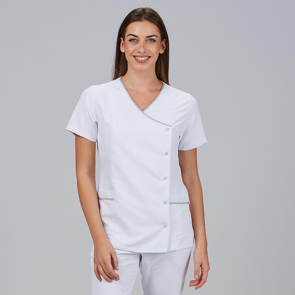 GARY'S Aina blouse femme pressions gris perle