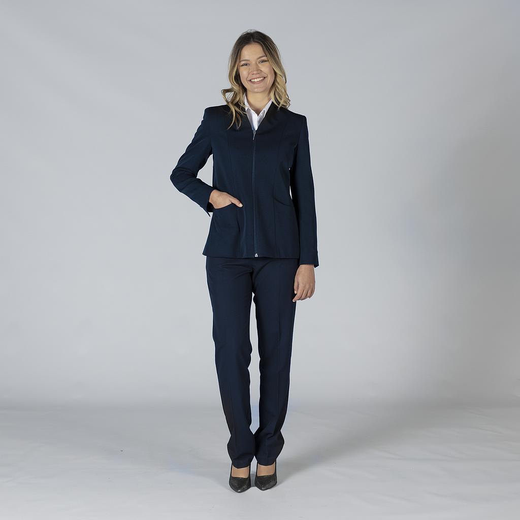 Gary's Trivial blazer femme noir zip col cheminée