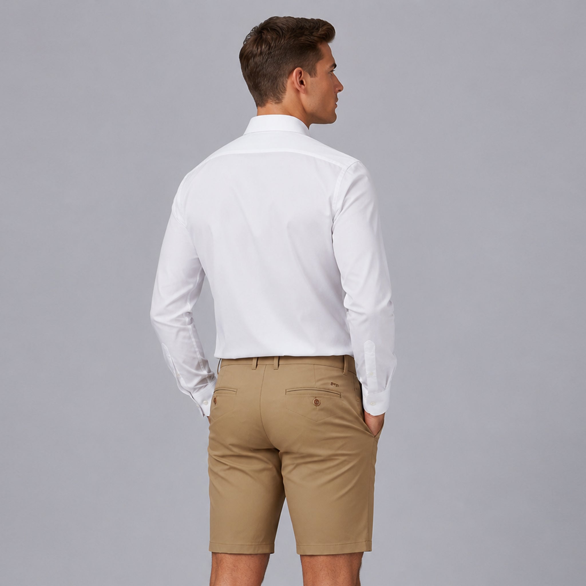 GARY'S Bermuda Chino Beige Polyester T400