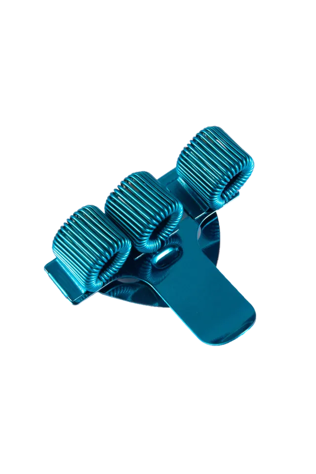 Enfermania Accesorios Triple porte-stylos métal bleu