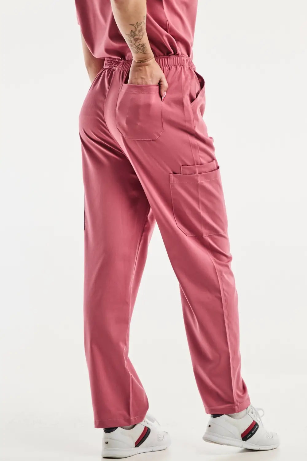 Aelin EMMA pantalon médical femme rose stretch