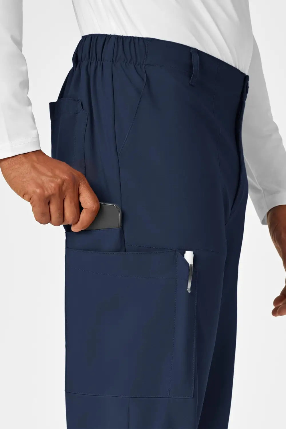 Aelin LUCA W123 Pantalon de bloc homme Bleu marine