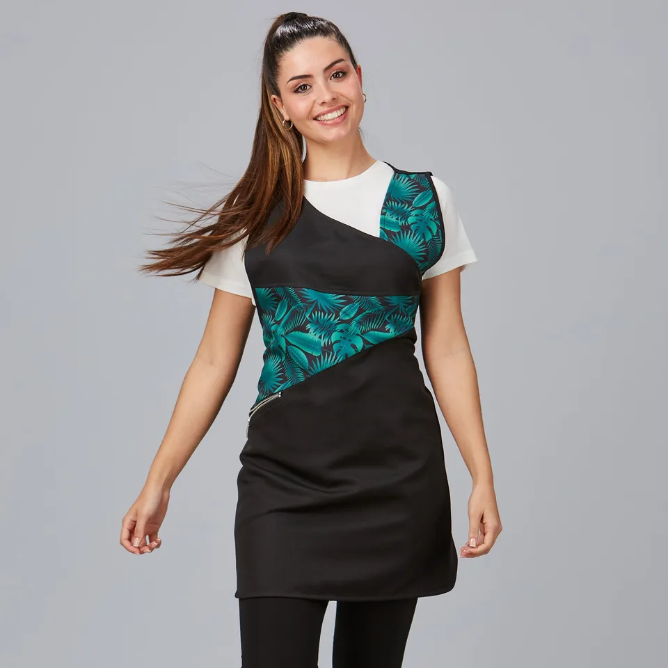 Gary's Verbena chasuble beauté noire zip taille unique