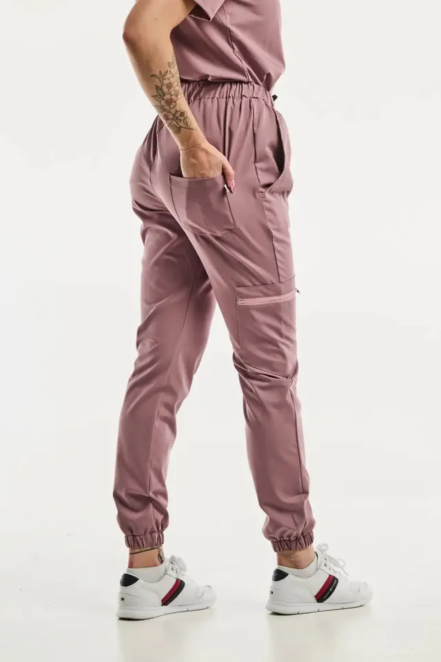 Aelin Slimfit New Rose pantalon médical stretch 3 poches