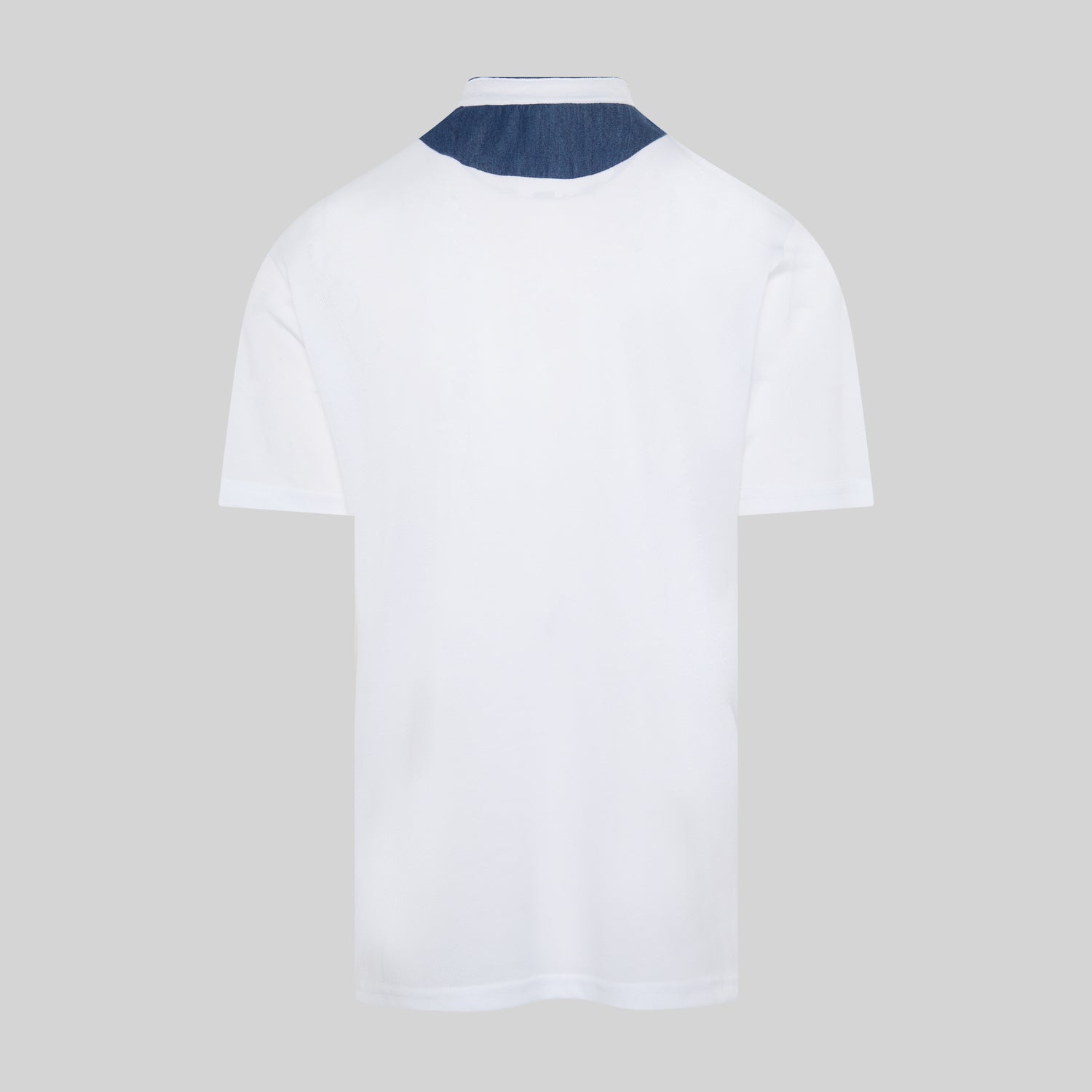 GARY'S Polo Shirts Grandad Collar Unwashed Denim polo noir L