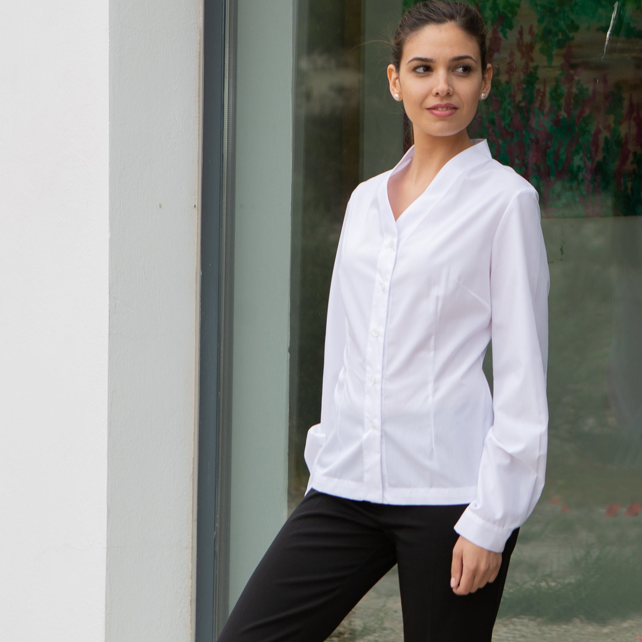 Gary's Anaïs Chemisier Femme Noir Manches Longues