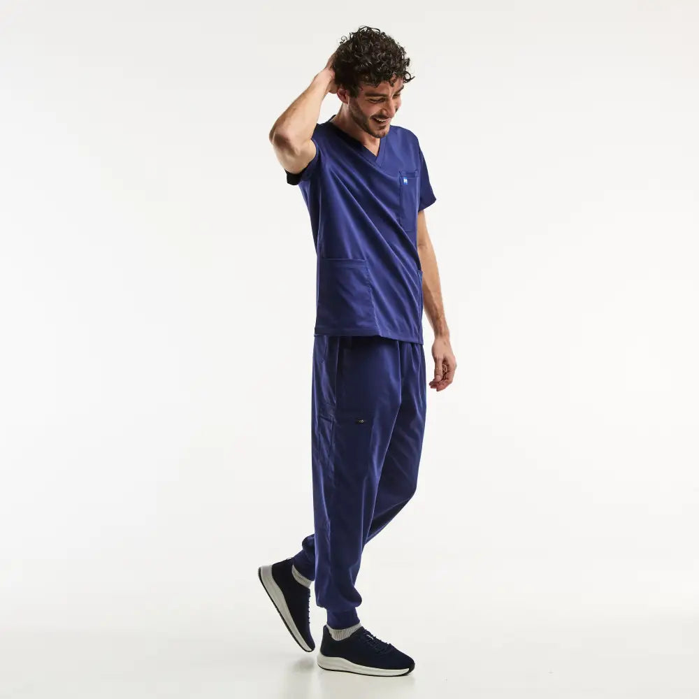 Aelin LUCA Jogger tenue médicale homme bleu marine