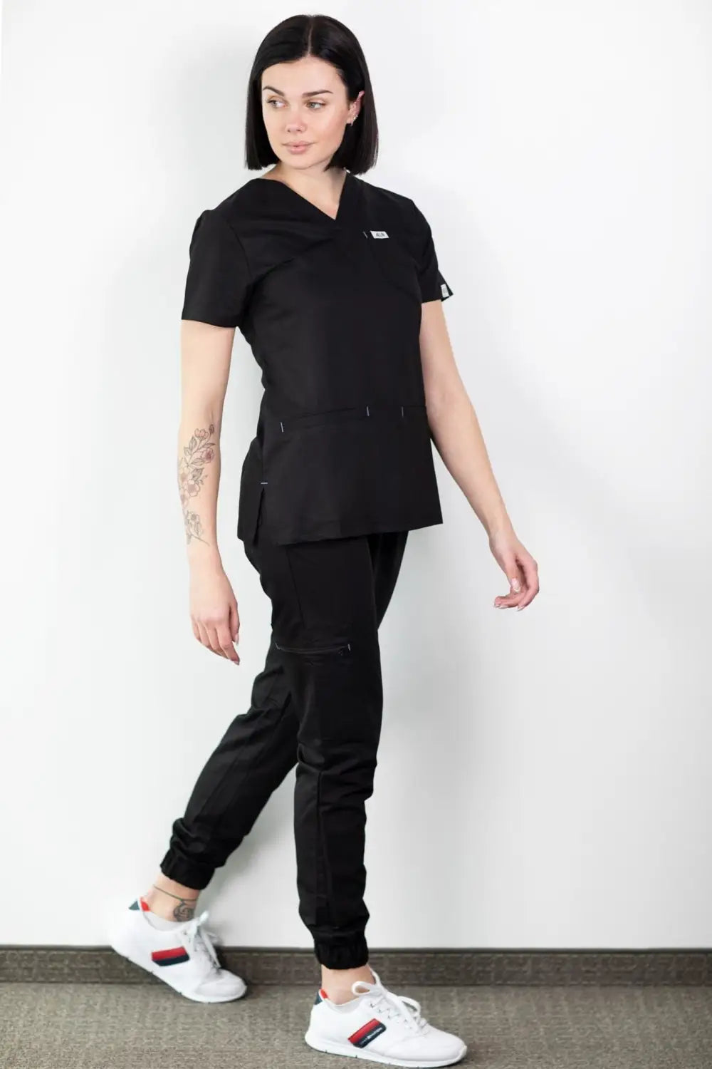 Aelin Slimfit NEW pantalon médical noir 3 poches stretch