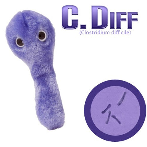 Giantmicrobes Clostridium Difficile peluche polyester