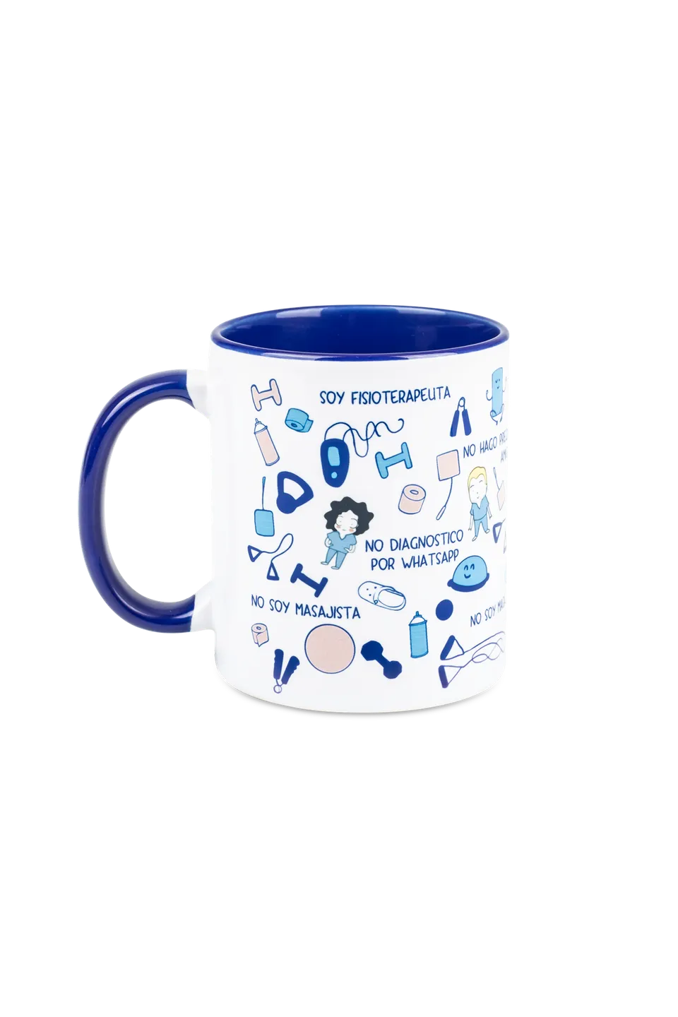 Enfermania Tasse Céramique Bleu Marine 350 ml Kiné