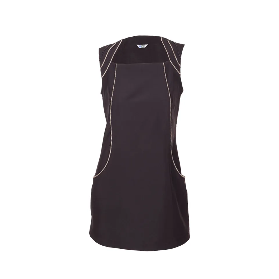 Gary's America Robe Femme Noir Robe Travail Sans Manches