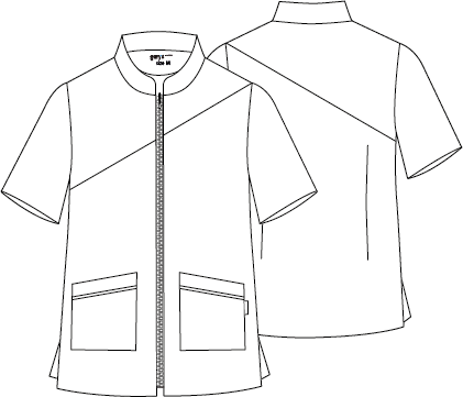GARY'S Blouses Eloy blouse médicale homme blanche col mao