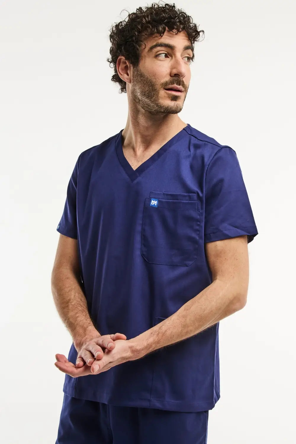 Aelin LUCA tenue médicale homme bleu marine pantalon classique