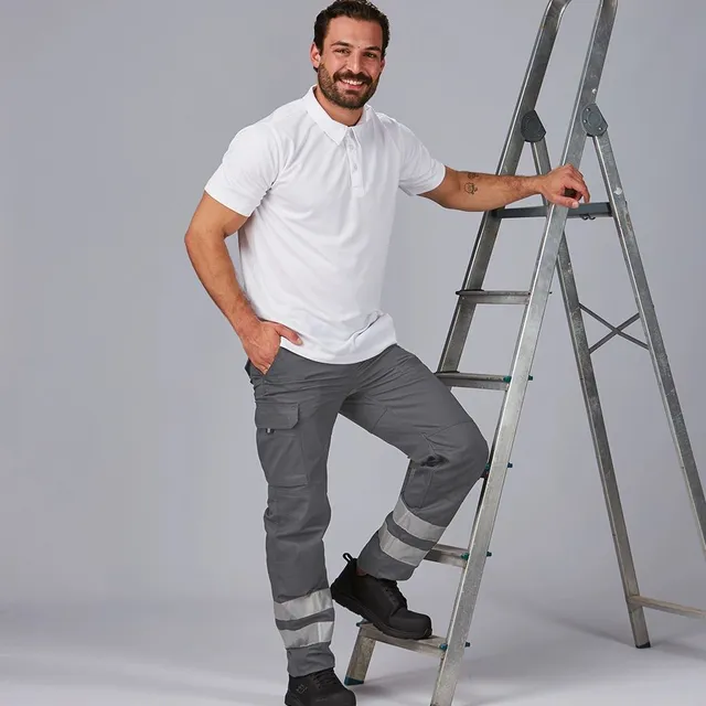 Gary's Arce pantalon travail réfléchissant noir