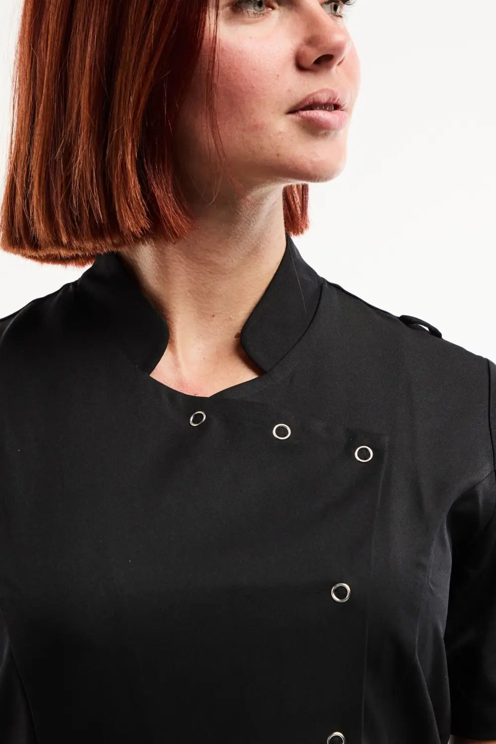 Aelin Aurelia blouse médicale femme noire stretch poches