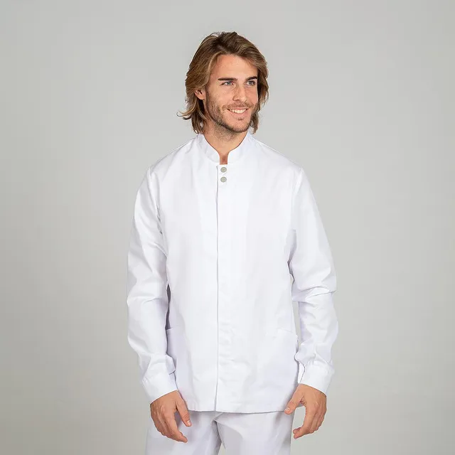 GARY'S Joel blouse médicale homme blanche manches longues