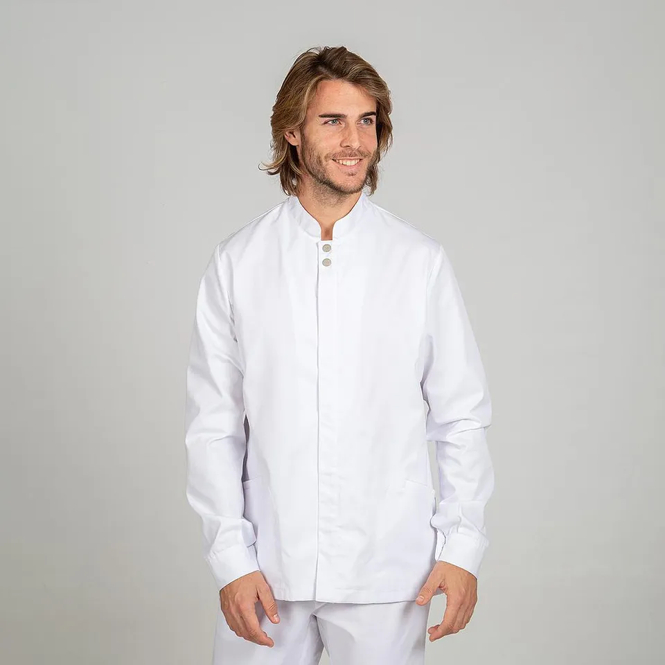 GARY'S Joel blouse médicale homme blanche manches longues