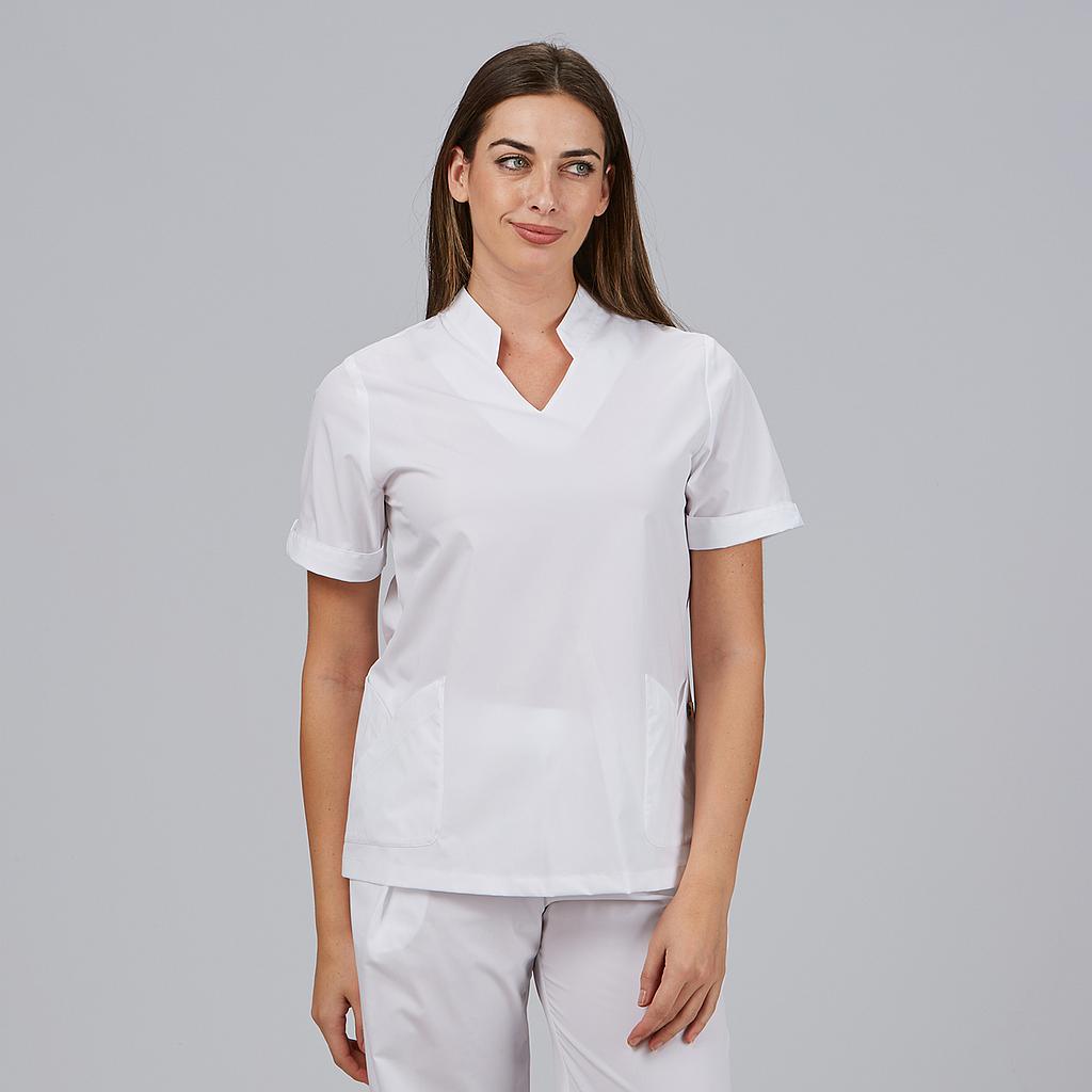 Gary's May blouse médicale noire manches courtes poche