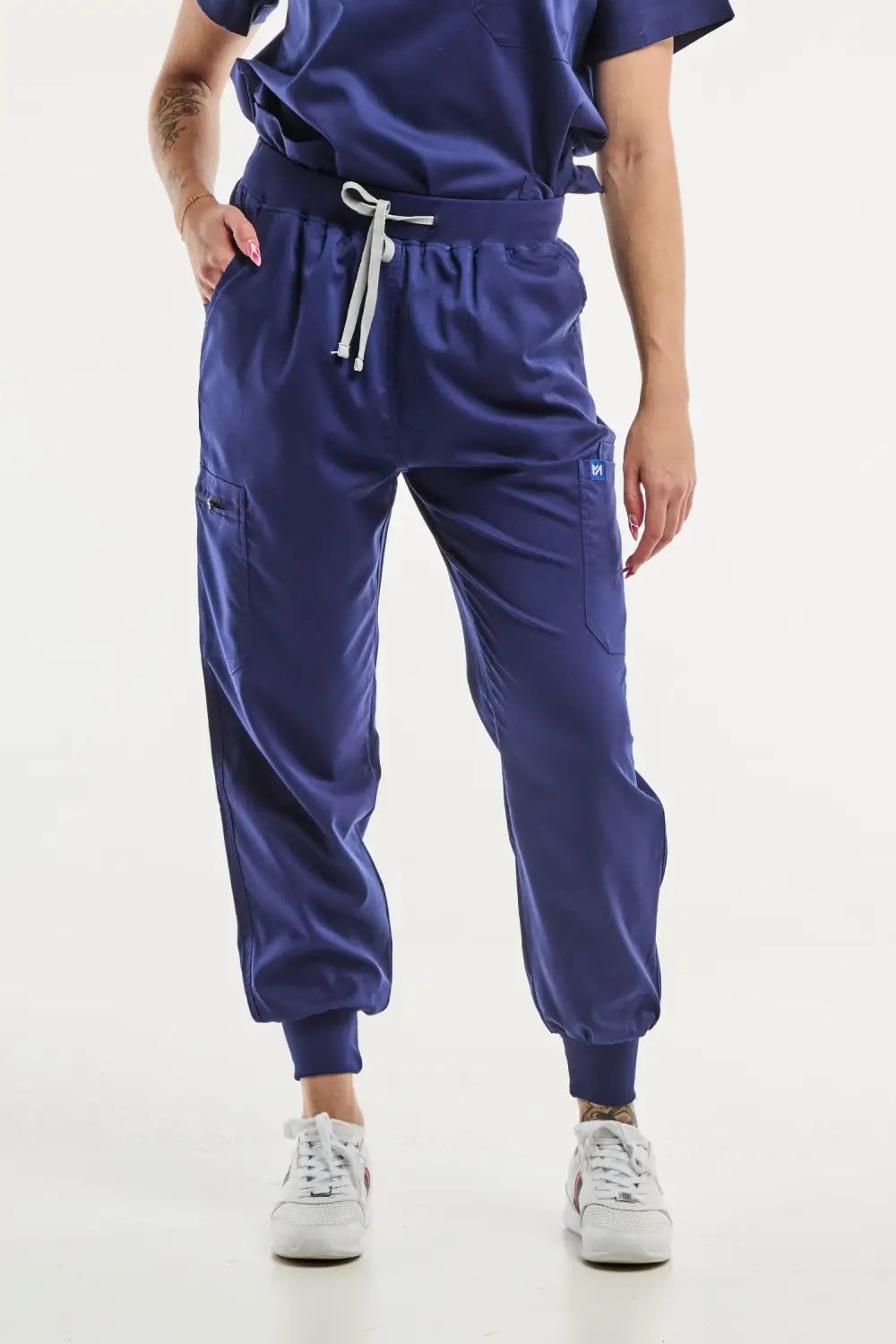 Aelin EMMA Jogger pantalon médical femme bleu marine