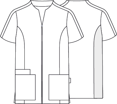 GARY'S Blouses Liam blouse médicale blanche microfibre