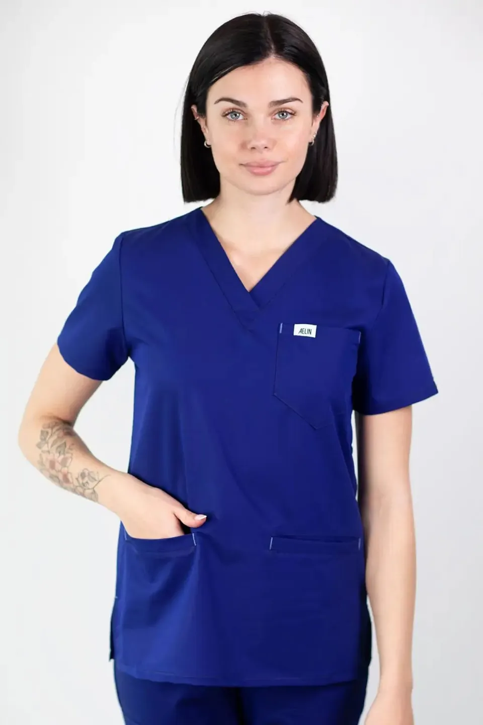 Aelin Slimfit NEW tunique médicale bleu royal slim fit taille M