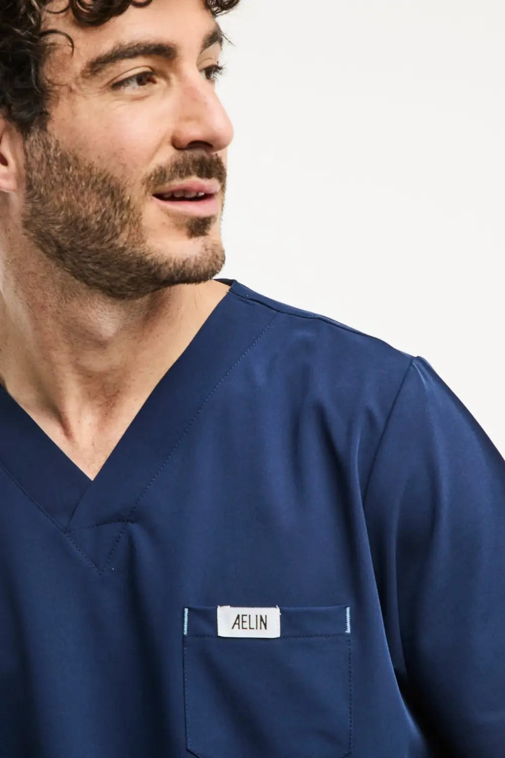 Aelin Slimfit NEW tunique médicale bleu marine col V