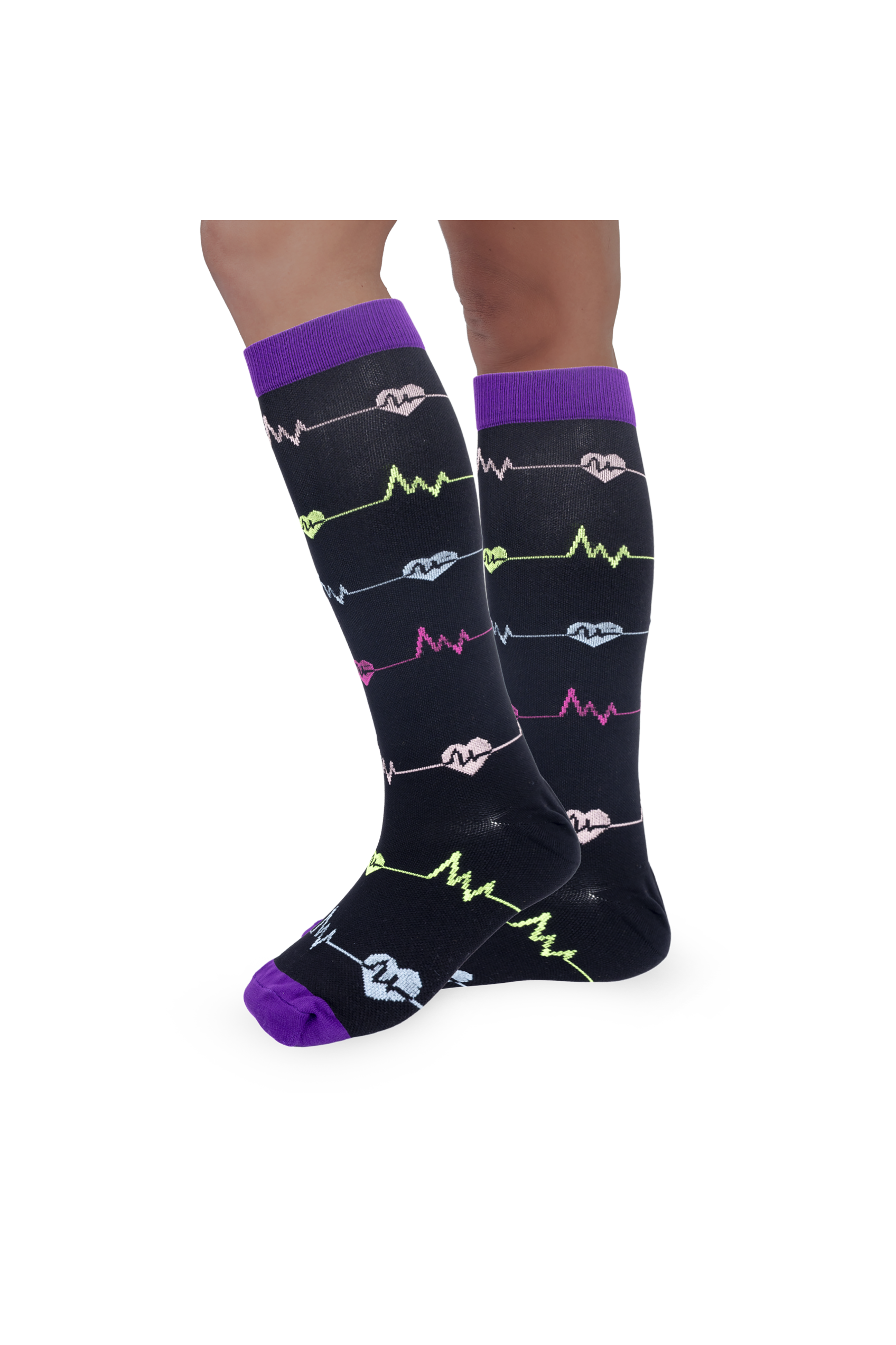 Enfermania EKG chaussettes de compression noires S/M retour veineux
