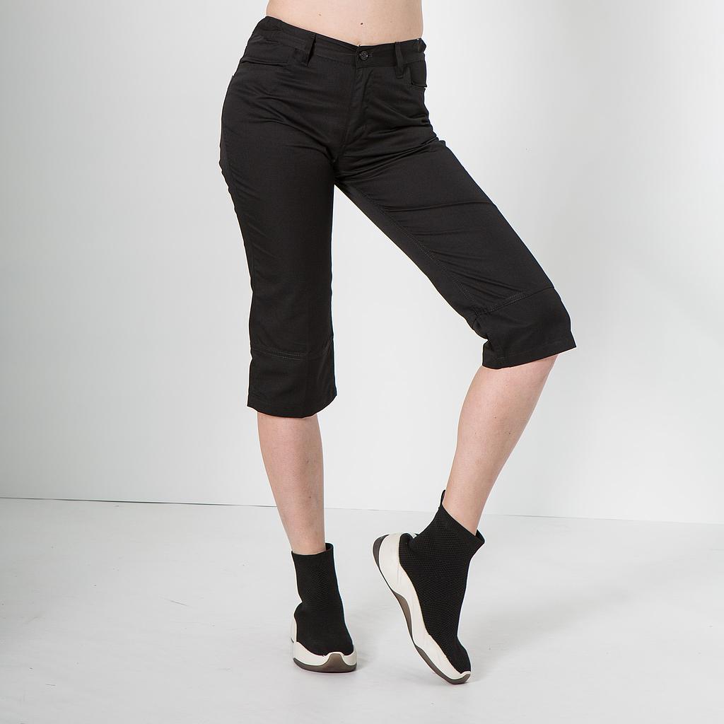 Gary's Pants pantalon corsaire femme noir sergé
