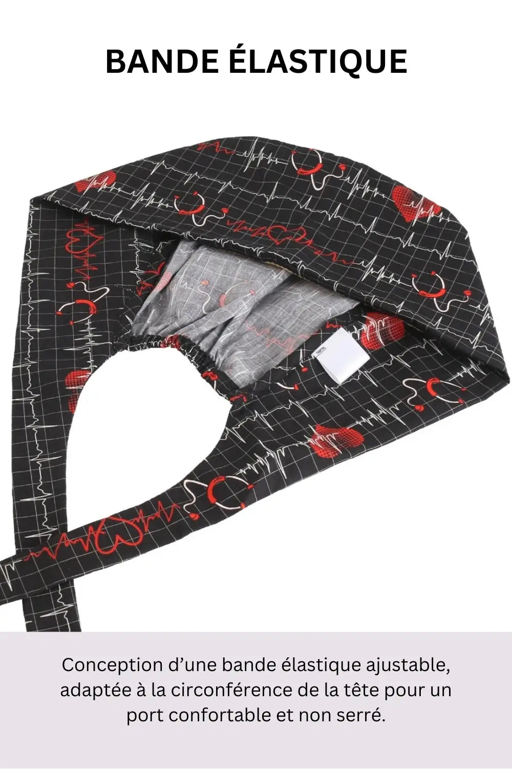 Aelin Paris Calot Chirurgical Papillons Bleu Marine Court