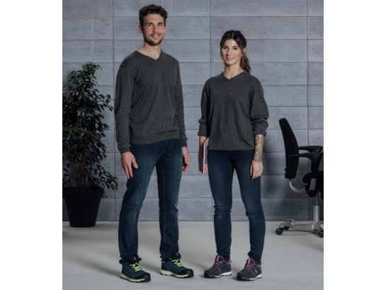Würth MODYF Les Essentiels Pull Col V Gris Coton Laine