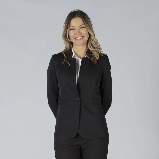 GARY'S Trivial blazer femme noir revers châle