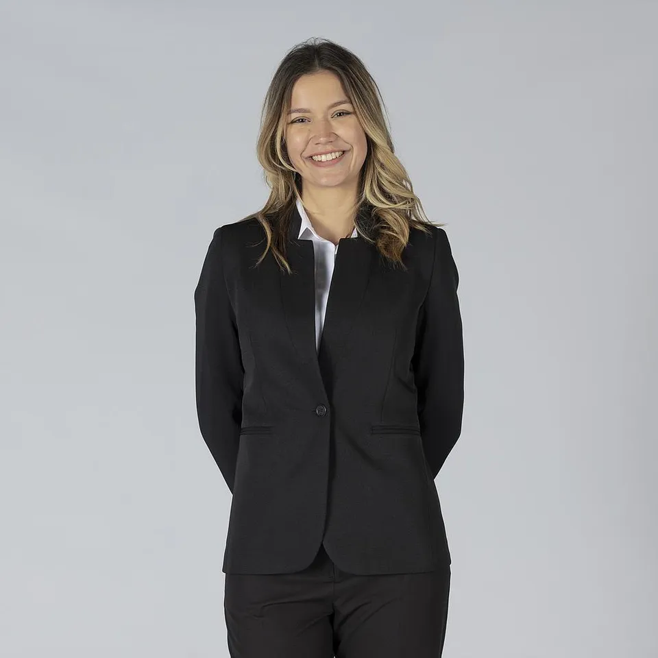 GARY'S Trivial blazer femme noir revers châle