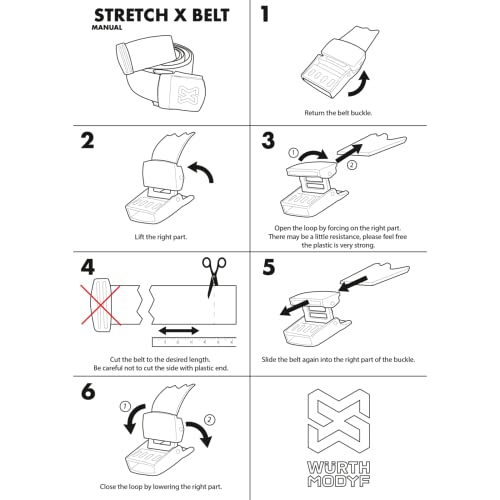 Würth MODYF Ceinture Travail Stretch X Noire 130 cm