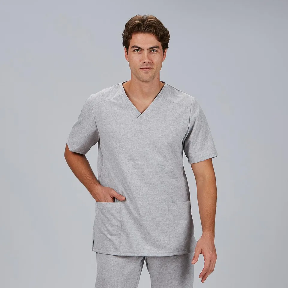 GARY'S Ramon blouse médicale stretch gris perle homme
