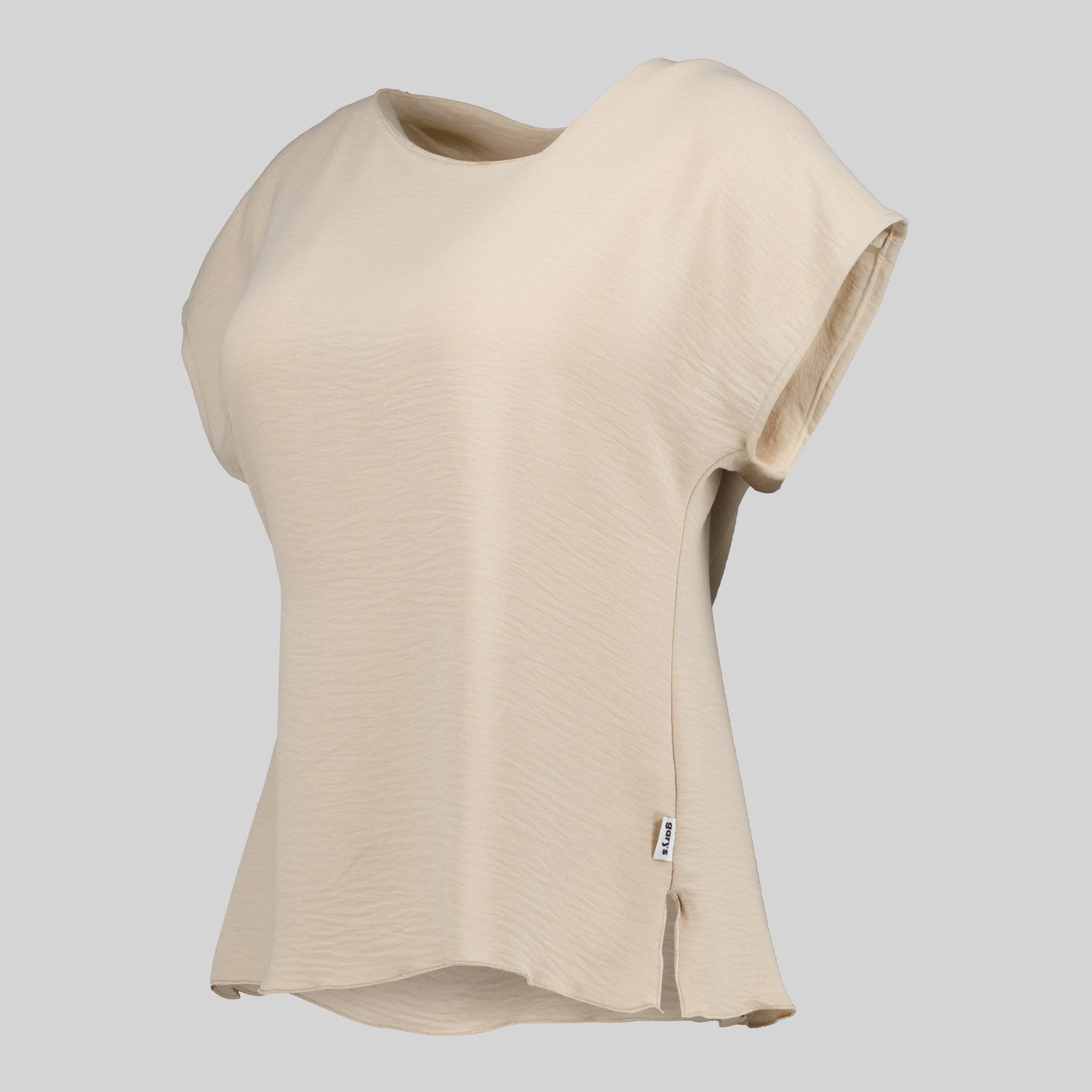 GARY'S Jara blouse femme beige col V polyester