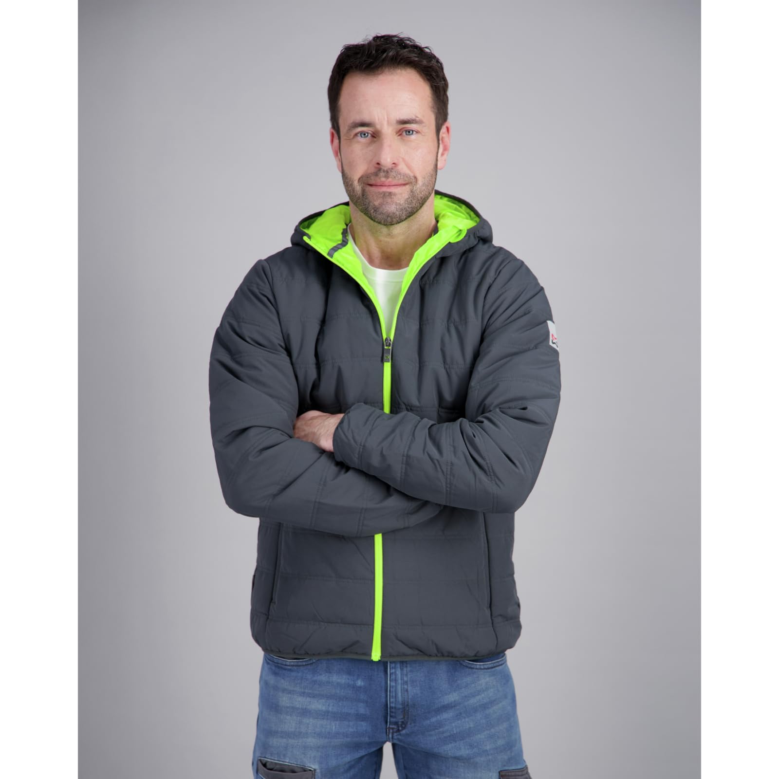 Würth MODYF Star Moon Blouson de travail matelassé S anthracite/lime