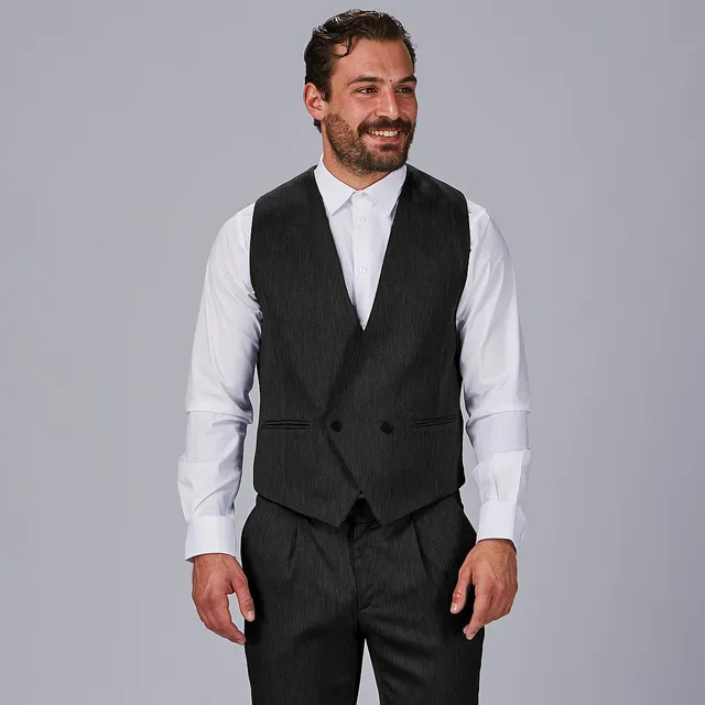 GARY'S Vests Berdejo gilet croisé homme noir extensible