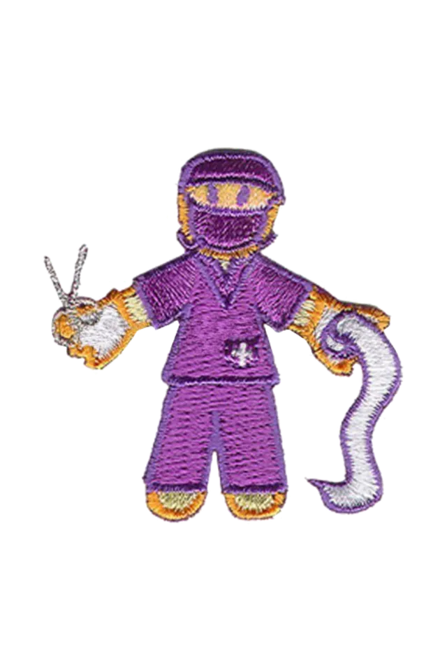 Enfermania Regalos Patche Quiru écusson thermocollant violet