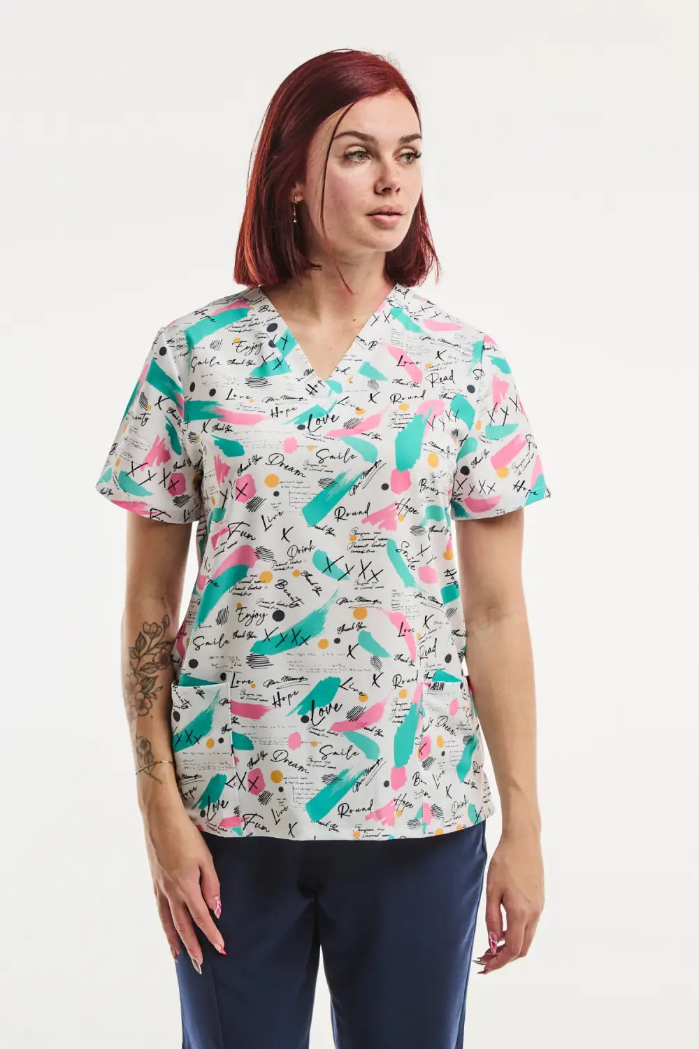Aelin Paris blouse médicale femme Rêves Enchantés stretch